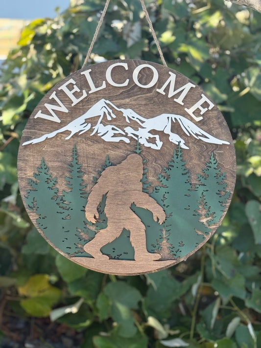 Mt Shasta/ Big Foot Door Hanger